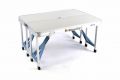 Masă pliabilă din aluminiu cu bănci integrate