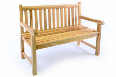 Bancă de grădină DIVERO 2 locuri robustă 120 cm