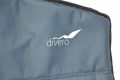 Scaun de camping pliant DIVERO XL - albastru