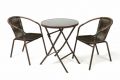 Set balcon grădină , masă bistro pliantă+2 scaune