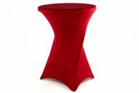 Husă pentru o masă inaltă-elastic,rosu visiniu 80x80x110cm
