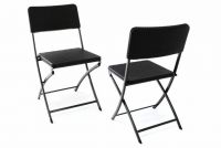 Set de 2 scaune pliante polyrattan 80 x 40 cm