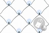 Plasă luminoasă cu LED-uri de Crăciun - 1,5x1,5 m, 100 de di