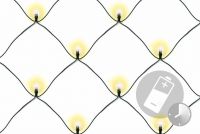Plasă luminoasă cu LED-uri de Crăciun - 1,5 x 1,5 m, 100 de