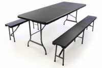 Set de grădină în design din ratan - negru