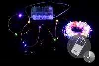 Iluminat cu LED - sârmă de cupru, 100 de LED-uri, colorate