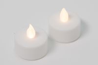 Set decorativ - 2 luminițe de ceai, albe