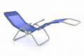 Șezlong de grădină - albastru - 160 cm