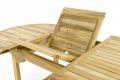 Masă de grădină din lemn de tec DIVERO - 120/170 cm