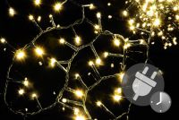 Lanț bogat de Crăciun cu LED-uri - 20 m, 1000 diode, alb cal