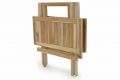 Masă de grădină pliantă DIVERO-lemn de tec netratat-50 cm