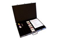 Carcasă din aluminiu pentru 1000 jetoane cu accesorii