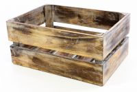 Cutie din lemn VINTAGE DIVERO maro - 51 x 36 x 23 cm