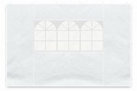 Set de 2 pereți laterali pentru cort de grădină - alb