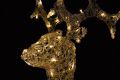 Decorațiune luminoasă pentru ren de Crăciun - 100 cm, alb ca