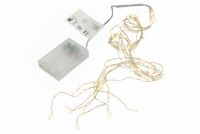 Set de 2 fire luminoase alimentate cu baterii, 8 LED-uri, al