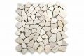 Mozaic de marmură Garth 1 m2 - gresie albă crem