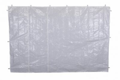 Set de doi pereți laterali-cort de grădină-alb-fără ferestre