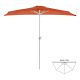 Umbrelă de grădină semicirculară - teracotă - 2,7 m
