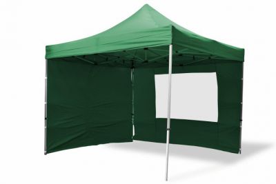 Cort de grădină Foarfecă PROFI 3x3m verde +4 pereți laterali