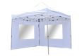 PROFI Cort de grădină Foarfecă 3x3m alb+4 pereți laterali