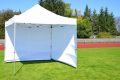 PROFI Cort de grădină Foarfecă 3x3m alb+4 pereți laterali