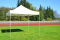 PROFI Cort de grădină Foarfecă 3x3m alb+4 pereți laterali