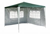 Cort de petrecere în grădină - verde 3 x 3 m + 2 pereți late