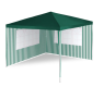 Cort de petrecere în grădină - verde 3 x 3 m + 2 pereți late