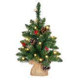 Pom de Crăciun cu luminițe - 45 cm, 20 LED-uri