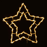 Decorațiuni pentru ferestre de Crăciun - 50 LED-uri, stea