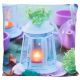 Pernă decorativă cu iluminare LED felinar - 38 x 38 cm