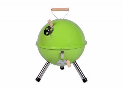Mini grătar de grădină rotund verde