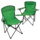 Set de 2x scaune pliabile - verde închis