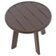 Masă rotundă din aluminiu, maro închis