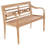 DIVERO Bancă de grădină din lemn - 119 cm
