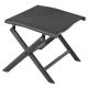 Scaun pliabil din aluminiu, negru