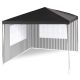 Cort de grădină - antracit, 3 x 3 m + 2 laturi