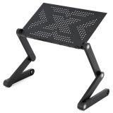 Birou pentru laptop cu USB - 42 x 28 cm, răcoritor, negru