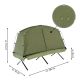 Cort pentru o persoană cu șezlong - 185 x 76 x 154 cm, verde