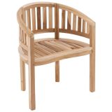 Scaun de grădină DIVERO din teak, 83 x 68 x 48 cm