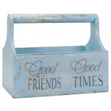 Cutie decorativă pentru flori - 30 x 17 x 25 cm, albastră