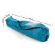 Set de 2 scaune de camping cu suport de picioare,albastru