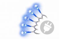 Lanț de Crăciun cu LED - 18 m, 200 de LED-uri, albastru