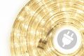 Iluminat  LED cablu- 240 diode, 10 m, alb cald