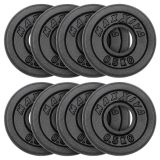 MAXXIVA Set de 8 greutăți de gantere 4 kg, fontă, neagră