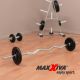 MAXXIVA bară curbată EZ de două mâini 130 cm, argintie