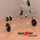 MAXXIVA bară curbată EZ cu două mâini 120 cm, argintie