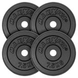 MAXXIVA Set de 4 greutăți pentru gantere 30 kg, fontă,neagră