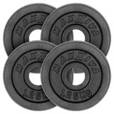 MAXXIVA Set de 4 greutăți pentru gantere 5 kg, fontă, neagră